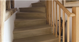 York Stone Staircase, Beige Limestone Staircase