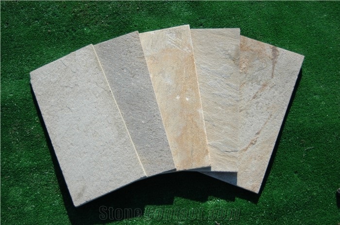 Pavimenti Mattonella Di Grigia Quartzite, Grey Quartzite Cobble, Pavers
