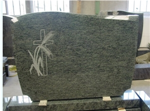 Olive Green Headstone, Olive Green Granite Headstone