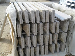 Wall Cladding Mushroom Stone, G682 Yellow Granite Mushroom Stone