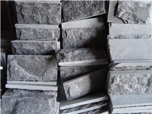 Black Mushroom Marble, Split Tiles, Wall Cladding Panel, Decorative Natural Stone