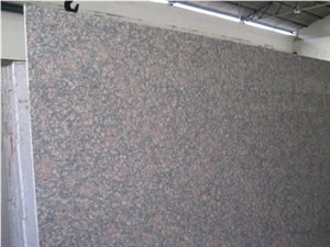 Bala Flower Granite Slabs, India Brown Granite