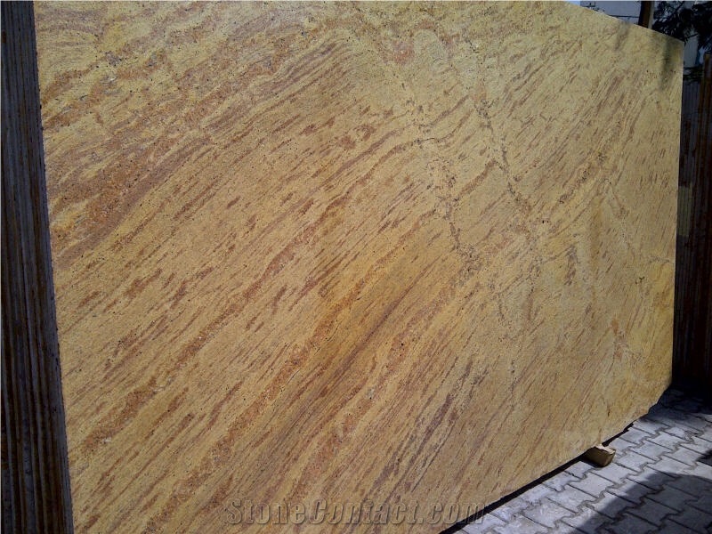Ghibli Gold Granite Slabs, India Yellow Granite