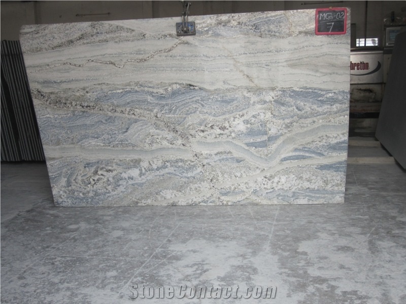 Monte Cristo Granite Slabs, India White Granite