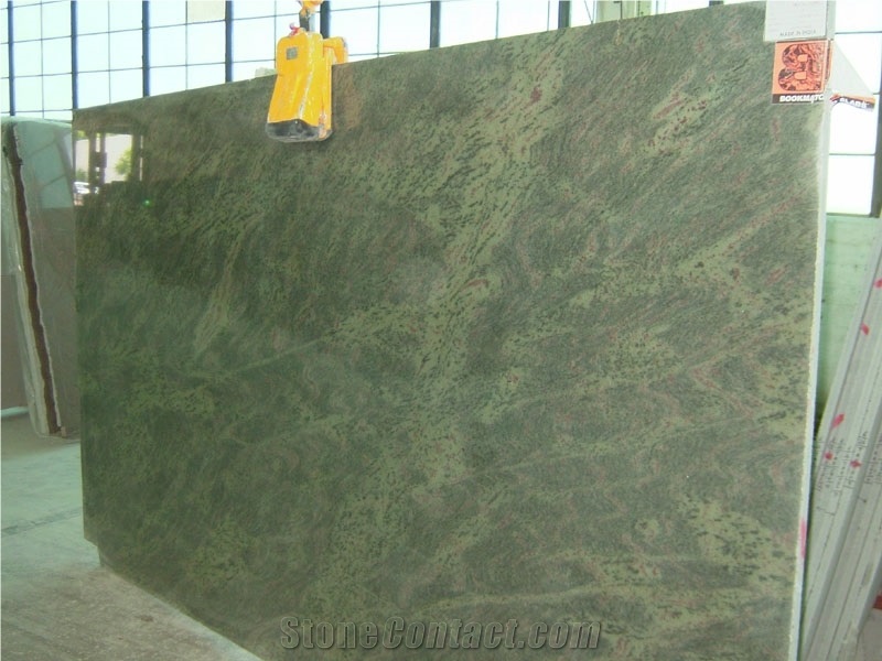 Tropical Green Granite Slabs & tiles, polished granite flooring tiles, wall covering tiles 
