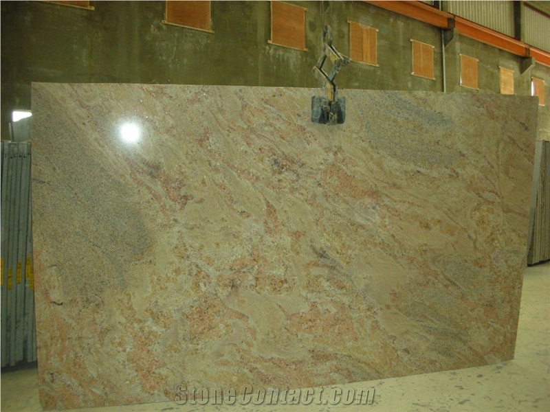 Vyara Gold Granite Slabs, India Yellow Granite