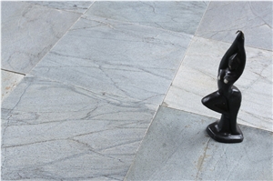 Silver Shine Quartzite Slabs, India Grey Quartzite