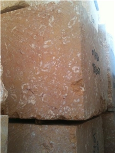 Shells Reef Pink Blocks, Syria Pink Limestone