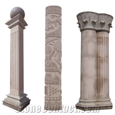 Beige Marble Column