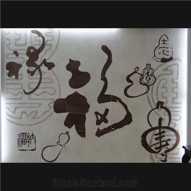 Water Jet Project Marble Medallion