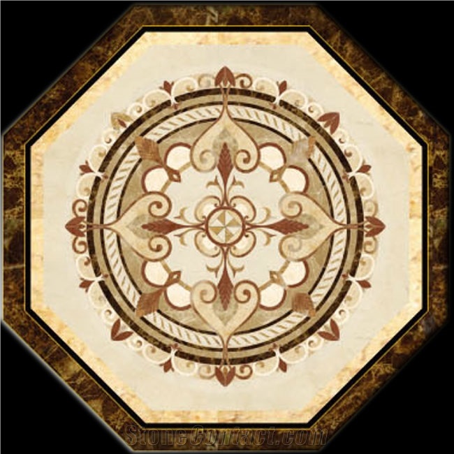 Waterjet Marble Pattern, Waterjet Pattern Marble Medallion