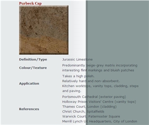 Purbeck Cap Limestone Slabs & Tiles, United Kingdom Grey Limestone