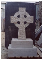 Purbeck Thornback Limestone Engraved Headstone, Beige Limestone Headstone