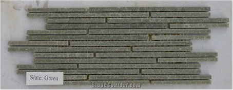 Green Slate Stone Mosaic