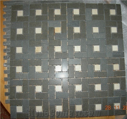 Grey Andesite Mosaic Tiles,Grey Basalt Mosaic