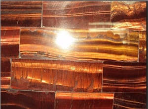 Red Tiger Eye Semiprecious Stone Slab Red Tiger Eye Semiprecious Stone Slab
