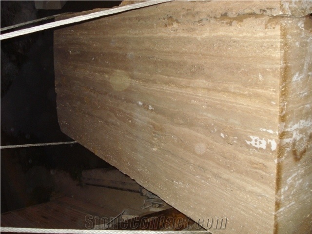 ELMAD NOCE Travertine Block, Turkey Brown Travertine