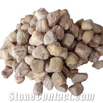 Red, White Sandstone Pebbles & Gravels India