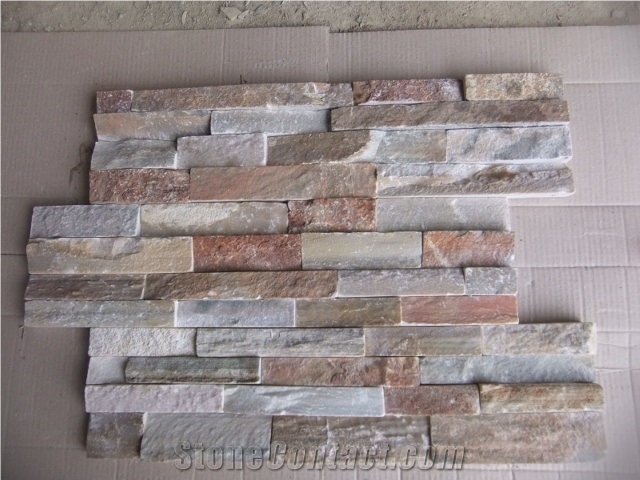 Cultured Stone,Ledge Stone,Venner Stone,Multicolor Slate Cultured Stone