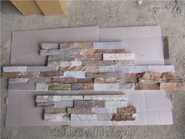 Cultured Stone,Ledge Stone,Venner Stone,Multicolor Slate Cultured Stone