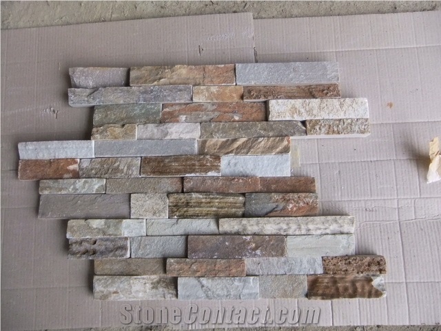 Cultured Stone,Ledge Stone,Venner Stone,Multicolor Slate Cultured Stone