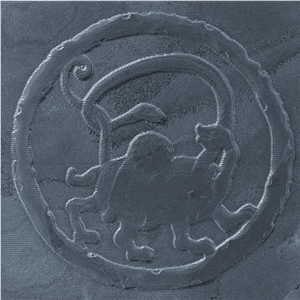 Natural Slate Embossment, Black Slate Artwork