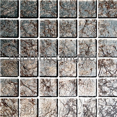 Glass Mosaic Tiles with Foil