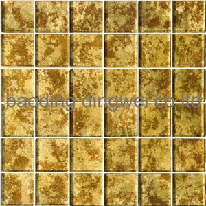 Interior Wall Glass Mosaic,Glass with Foil Others