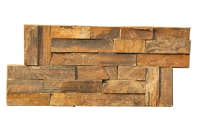 Ledge Stone Pattern,Yellow Slate Ledge Stone