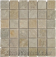 Plan Slate Mosaic, Beige Slate Mosaic