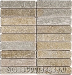 Strip Slate Mosaic, Beige Slate Mosaic