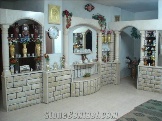 Jerusalem Stone Arch, Jerusalem Gold Grey Beige Limestone Home Decor