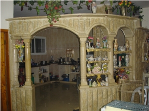 Jerusalem Stone Arch, Jerusalem Gold Grey Beige Limestone Home Decor