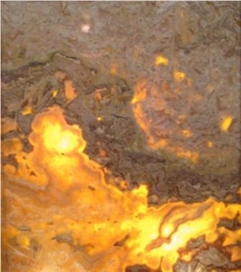 Cubism Onyx Slabs, Iran Brown Onyx