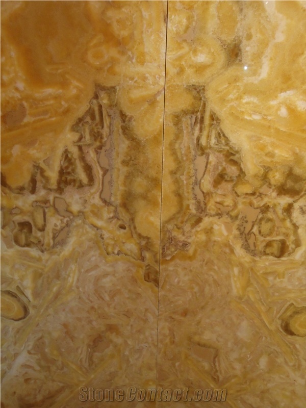 Cubism Onyx Slabs, Iran Brown Onyx