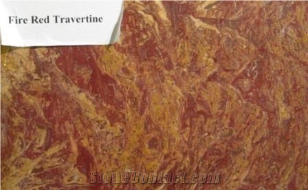 Red Fire Travertine