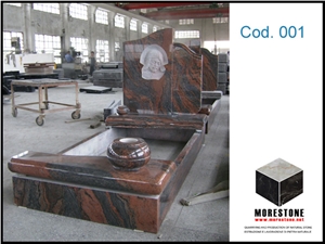 Italy Style Granite Tombstone, Red Granite Tombstone