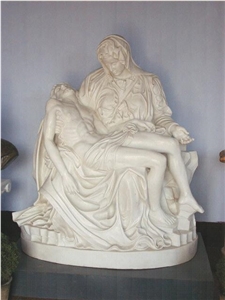 West Figural Statue Sculpture, White Marble Sculpture