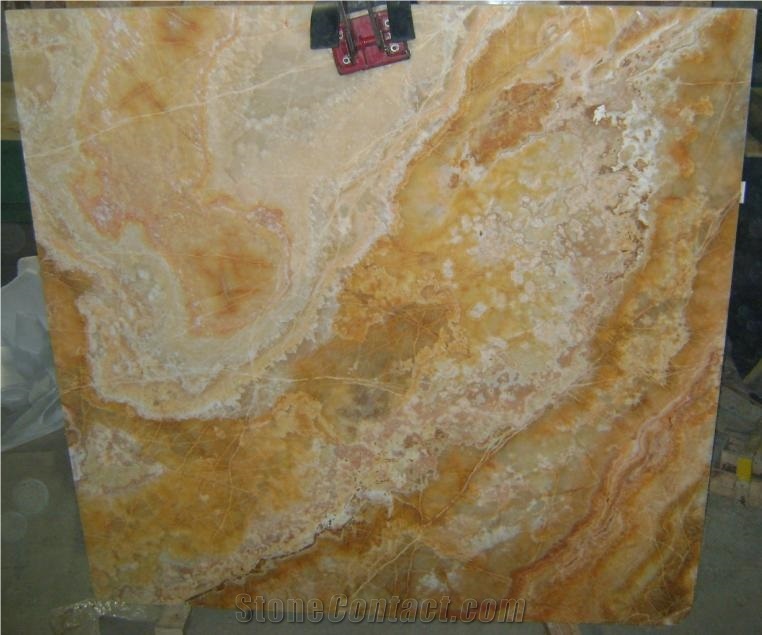 Yellow Onyx Slabs, Pakistan Gold Yellow Onyx