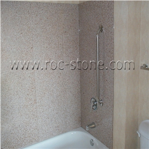 Beige Marble Bath Design
