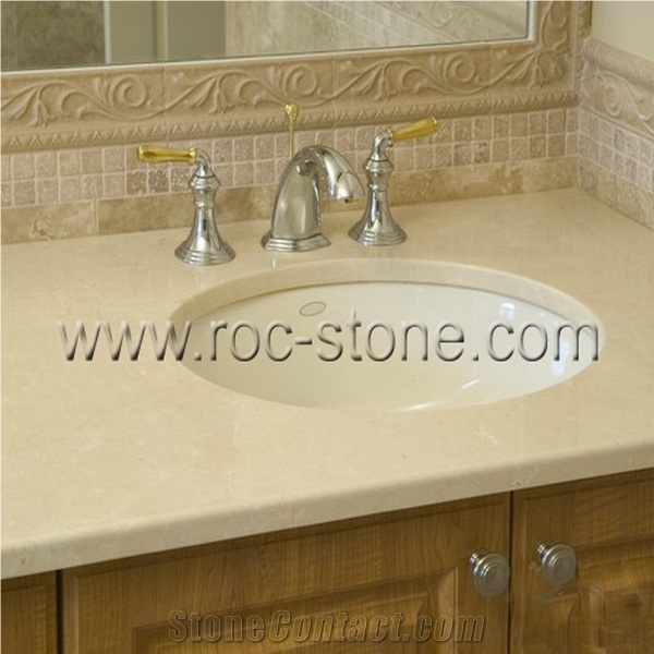 Beige Marble Countertop, Vanity Top
