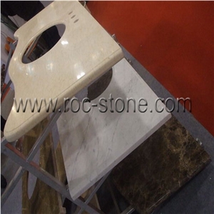 Beige Marble Countertop, Vanity Top