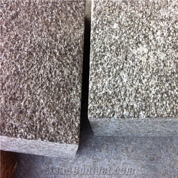 Bush-hammered Black Basalt Paver, G684 Black Basalt Pavers