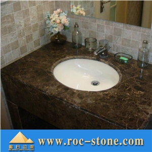 Dark Emerador Marble Bath Top, Dark Emerador Brown Marble Bath Top