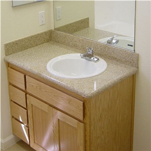 G682 Granite Bath Top Set, G682 ,Sunset Gold Yellow Granite Bath Top