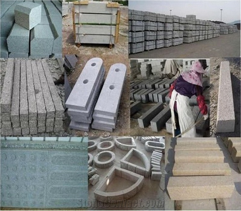 G682 Granite Kerbstone, G682 Sunny Gold Yellow Granite Kerbstone