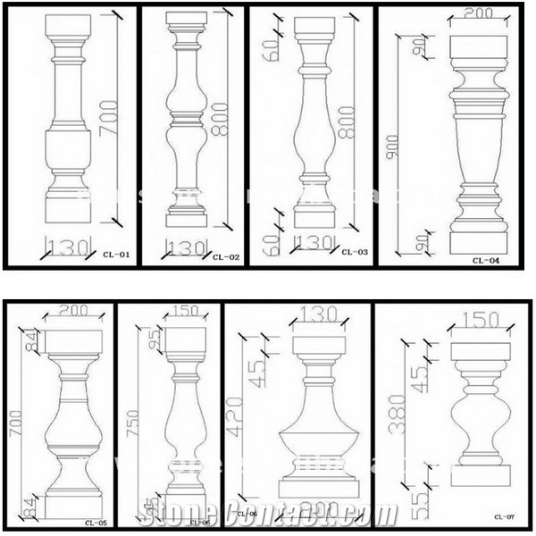 Granite Baluster, Balustrade