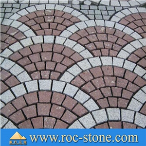 Granite Fan Paver, G603 ,Dayang Red Granite Pavers