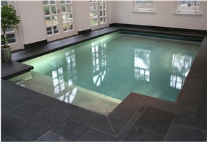 Granite Swimming Pool Tile, China Grey Granite Pool Coping