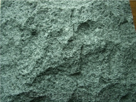 Green Mushroom Wall Stone, Green Granite Mushroom Wall